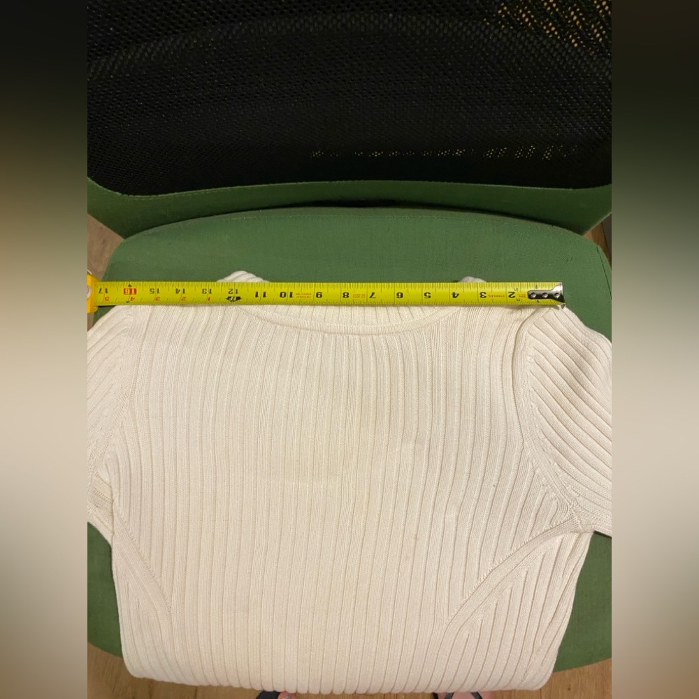 Cream Cowl Neck Sweater with Cozy Knit - Picture 9 of 16